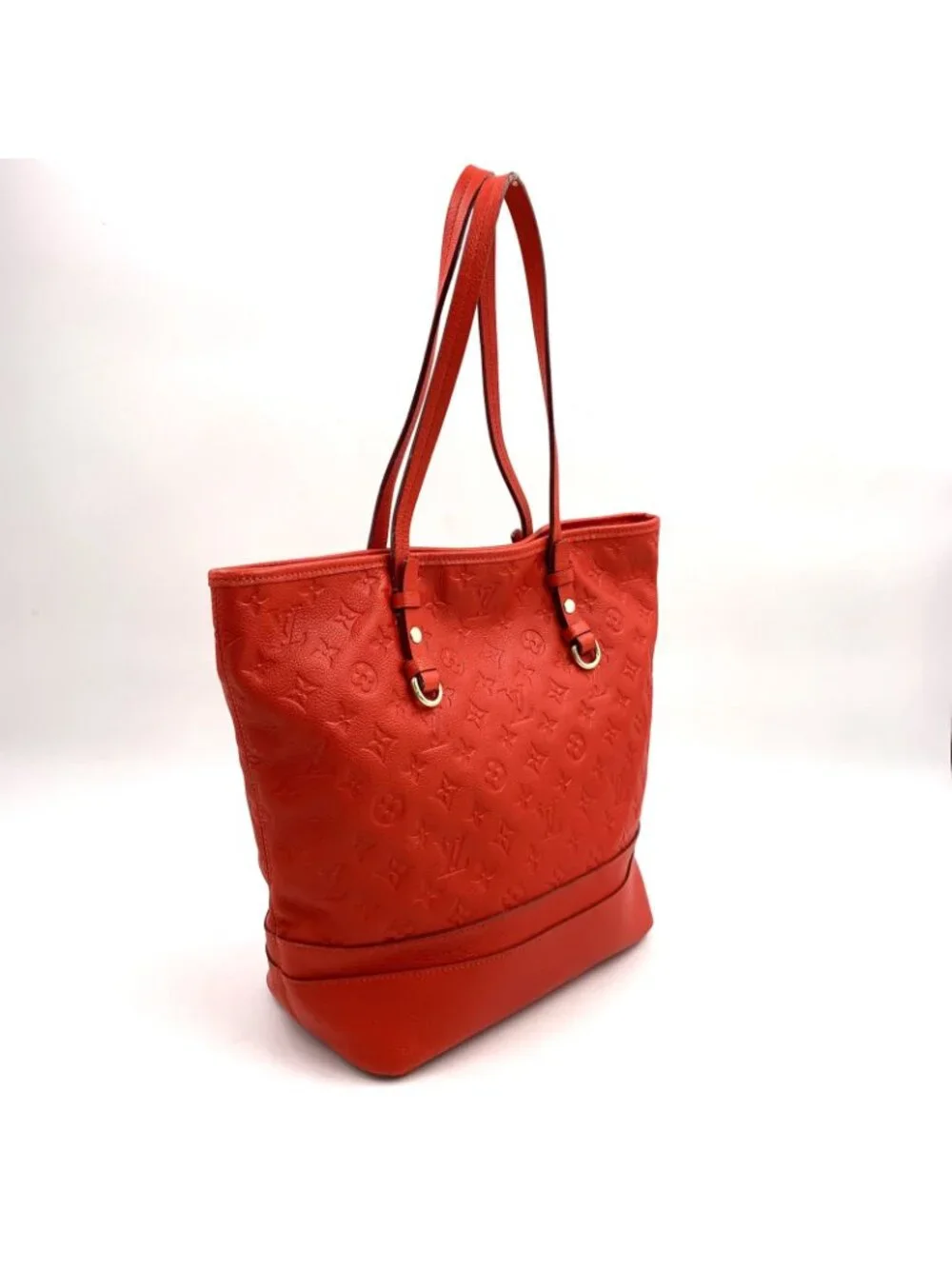 Louis Vuitton Citadines PM Monogram Empreinte Orian Leather Red Shoulder Bag